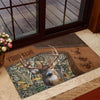 Maxcorners Deer Hunting Camo Forest Personalized Name 3D Doormat
