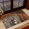 Maxcorners Deer Hunting Camo Forest Personalized Name 3D Doormat