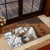 Maxcorners Deer Hunting Camo Forest Personalized Name 3D Doormat