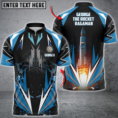 MaxCorners Darts Shark Thunder Lightning Customized Name, Team Name 3D Polo Shirt For Paul