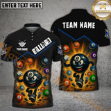 Maxcorners Billiards Explosive 8-Ball Multicolor Personalized Name, Team Name 3D Shirt