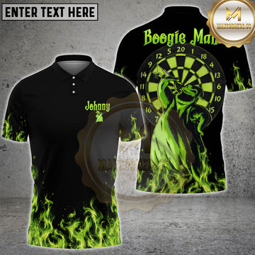 Maxcorners Boogie Man & Jack Skellington Darts Personalized Name 3D Shirt For John