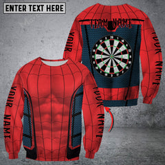 Maxcorners Darts Spider Dartboard Champion Personalized Name, Team Name 3D Shirt