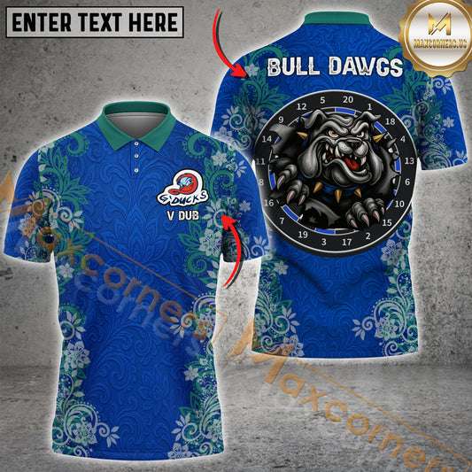 Maxcorners Darts Bulldog Dartboard Multicolor Customized Name, Team Name 3D Shirts For Shane
