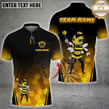 Maxcorners Darts Bee Queen Personalized Name 3D Unisex Shirt