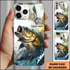 Maxcorners Bass Fishing Water Sport Jersey Personalized Name Phone Case