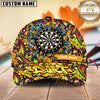 Maxcorners Darts Graffiti Gunners Darts Jersey  Multicolor Option Personalized Name 3D Cap