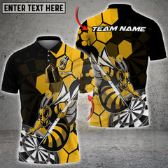 Maxcorners Darts Bee Personalized Name 3D Unisex Shirt