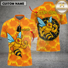 Maxcorners Darts Bee Sting Personalized Name, Team Name 3D Shirts