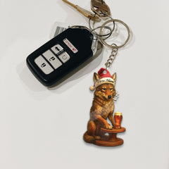 Maxcorners Personalized Acrylic Wolf Coyote Christmas Ornament - Personalized Holiday Decoration for Hunters & Wildlife Lovers LM0110