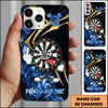 Maxcorners Darts Funny Angry Dartboard Middle Finger Personalized Name 3D Phone Case