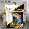 Maxcorners Mahi-Mahi Fishing Hook Graphic & Jumping Fish Art  Personalized Name 3D Blanket