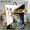 Maxcorners Mahi-Mahi Fishing Hook Graphic & Jumping Fish Art  Personalized Name 3D Blanket