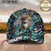 Maxcorners Deer Breakthrough Camo Hunting US Flag Personalized Hat 3D Printed Multicolor