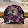 Maxcorners Deer Breakthrough Camo Hunting US Flag Personalized Hat 3D Printed Multicolor