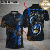 Maxcorners Billiards Dragon Yin And Yang 8 & 9-Ball Lightning Multicolor Personalized Name, Team Name 3D Shirt