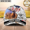 Maxcorners Patriotic Buck Camo Hunting Cap Multicolor Pattern Personalized 3D Cap