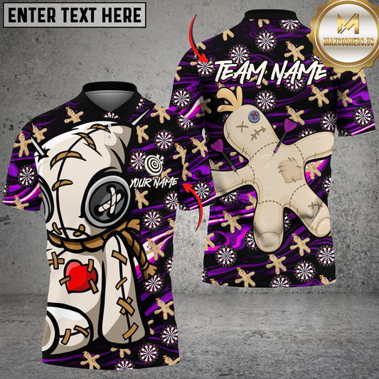 Maxcorners Voodoo Doll Darts Master Team Jersey Multicolor Personalized Name 3D Unisex Shirt