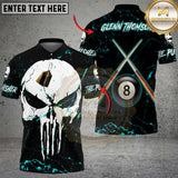 Maxcorners Darts Triple Arrow Punisher Skull Personalized Name, Team Name Shirt For Glenn