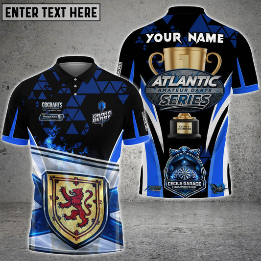 Maxcorners Darts Triangle Pattern Personalized Name, Team Name 3D Shirt For CGC Darts