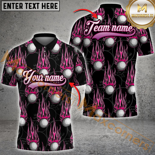Maxcorners Golf Precision Heat Multicolor Options Personalized Name, Team Name 3D Shirt