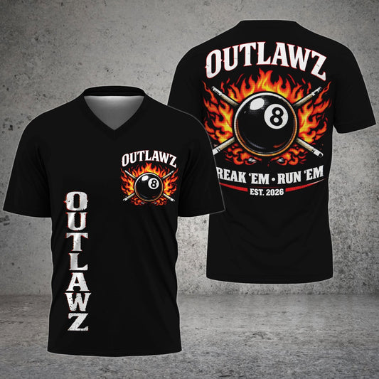 Maxcorners Billiard 8-Ball Pool Multicolor Customized Name, Team Name 3D Shirt For  Donna Aguilar