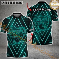 Maxcorners Bowling Neon Strike Personalized Name 3D Unisex Shirt For Yonwin
