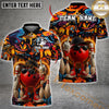 Maxcorners Street Bowling Attitude Graffiti Pattern Multicolor Customized Name, Team Name 3D Shirts
