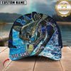 Maxcorners Fishing Tailored Tides Pattern Customized Name 3D Cap (7 Breeds)