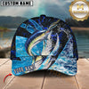 Maxcorners Fishing Tailored Tides Pattern Customized Name 3D Cap (7 Breeds)