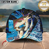 Maxcorners Fishing Tailored Tides Pattern Customized Name 3D Cap (7 Breeds)