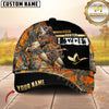 Maxcorners Premium Hunting Orange Camouflage 3D Full Print Cap Best Gift For Hunter (Deer/Turkey/Elk/Racoon/Moose/Duck)