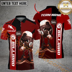 Maxcorners Billiard Silent 8 Ball Multicolor Customized Name, Team Name 3D Shirts