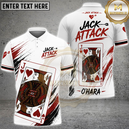 Maxcorners Custom Jack Attack Playing Card 3D Shirt For Jack Ohara