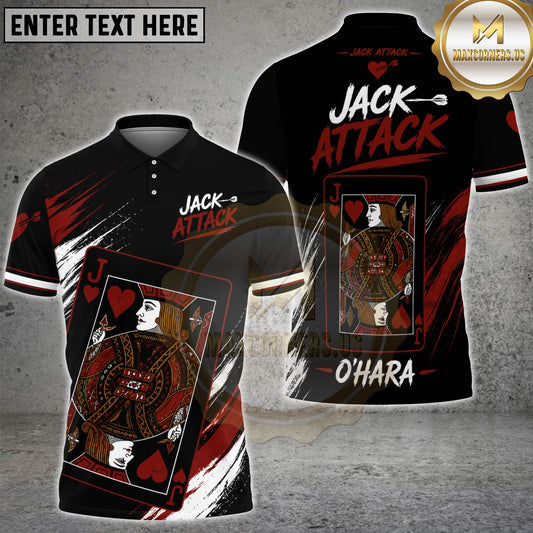 Maxcorners Custom Jack Attack Playing Card 3D Shirt For Jack Ohara