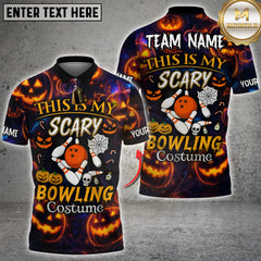 Maxcorners Bowling This Is My Scary Bowling Costume Personalized Name 3D Unisex Shirt
