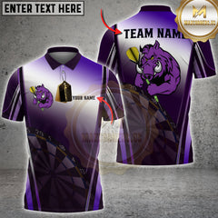 Maxcorners Darts Bull Dartboard Gradient Multicolor Customized Name, Team Name 3D Shirts