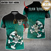 Maxcorners Darts Skull Flame Multicolor Customized Name, Team Name 3D Shirts