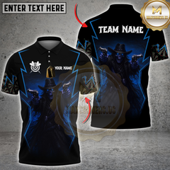 Maxcorners Darts Dark Cowboy Dual Guns Multicolor Customized Name, Team Name 3D Shirts