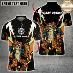 Maxcorners Darts Tiger Power Multicolor Customized Name, Team Name 3D Shirts