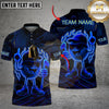 Maxcorners Neon Fire Golf Ball Multicolor Customized Name, Team Name 3D Shirts