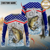 Maxcorners Fishing American Anchor Compass Lighthouse Graphic Custom Name & Team Name 3D Shirts