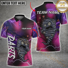 Maxcorners Darts Storm Multicolor Options Personalized Name, Team Name 3D Shirt