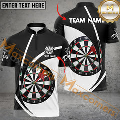 MaxCorners Darts Player Classic Color Customized Name, Team Name 3D Polo Shirt