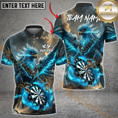 Maxcorners Darts Phoenix Thunder Lightning Multicolor Customized Name, Team Name 3D Shirts