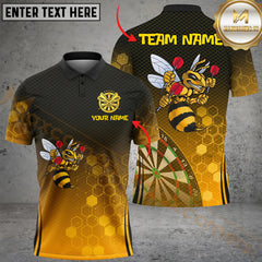 Maxcorners Darts Bee Dartboard Personalized Name 3D Unisex Shirt