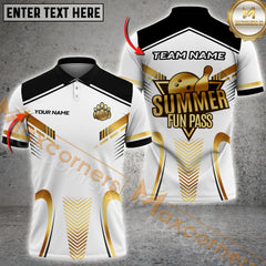 Maxcorners Golden Bowling Fun Pass Bowling Jersey Personalized Name 3D Unisex Shirt