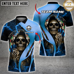 Maxcorners Darts Golden Grim Reaper Multicolor Customized Name, Team Name 3D Shirt