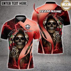 Maxcorners Darts Golden Grim Reaper Multicolor Customized Name, Team Name 3D Shirt