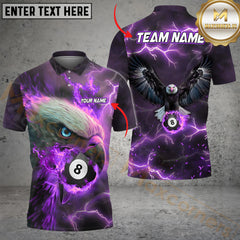 Maxcorners Billiard Ball 8 Hawk Fire Multicolor Personalized Name, Team Name 3D Shirt